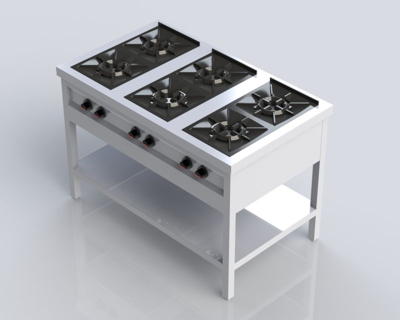 6 BURNER LOW PRESSURE COOKER FREE STANDING - FREE STANDING COOKING RANGE Kenya